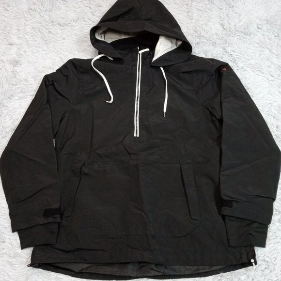 Swiss Tech Womens Jacket Windbreaker Black XL Kangaroo Pockets Liner Cinch Waist - Picture 1 of 15